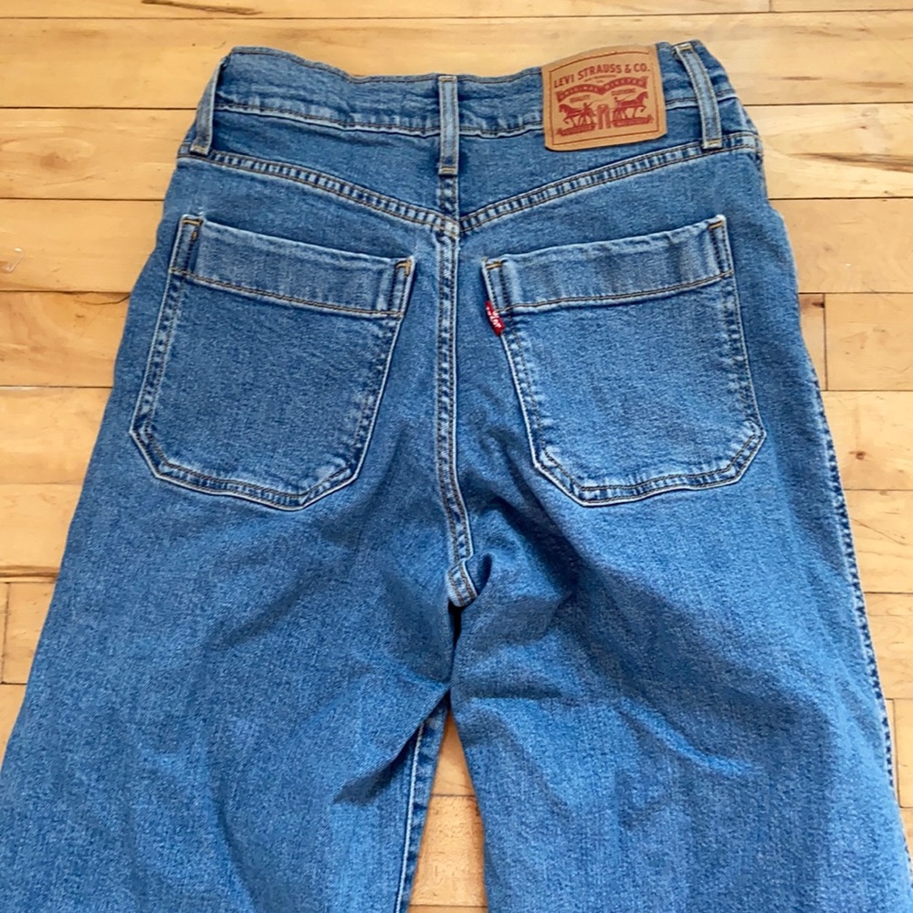 Levi’s Mile High Cropped Wide Leg Jeans